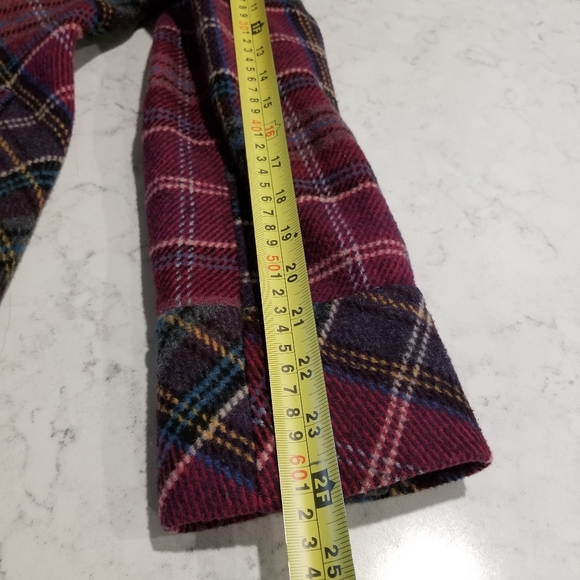 🧥MODA INTERNATIONAL WOOL BLEND PLAID COAT - Picture 4 of 10